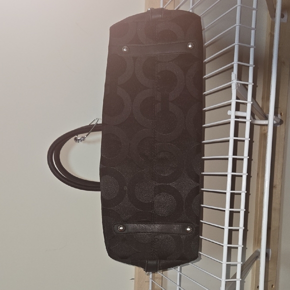 Coach Black Signature Satchel - Picture 5 of 15